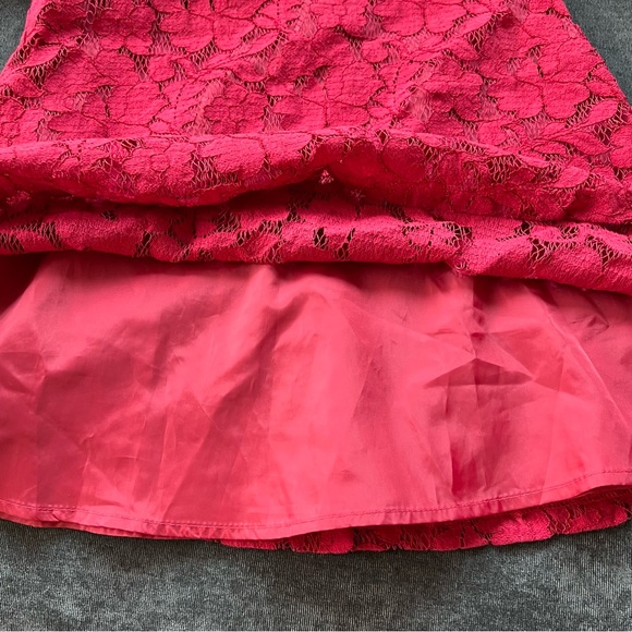Toffee Apple Red Lace Dress Size 2T - Picture 3 of 4